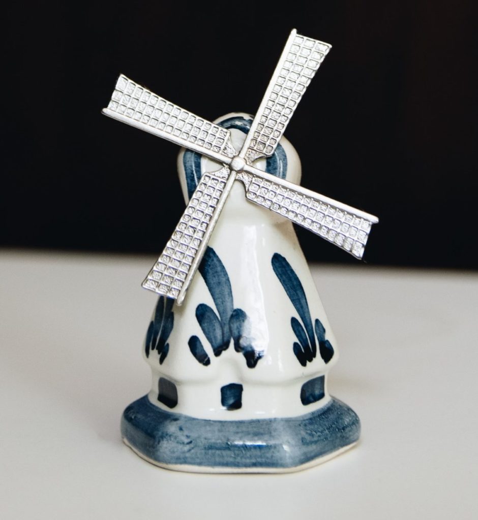 Delft blue windmill